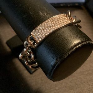 Graziano Gold Tone Chain Link Bracelet